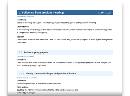 Meeting Minutes Software | MeetingBooster