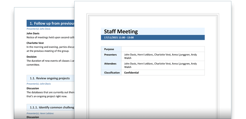 Meeting Minutes Software | MeetingBooster